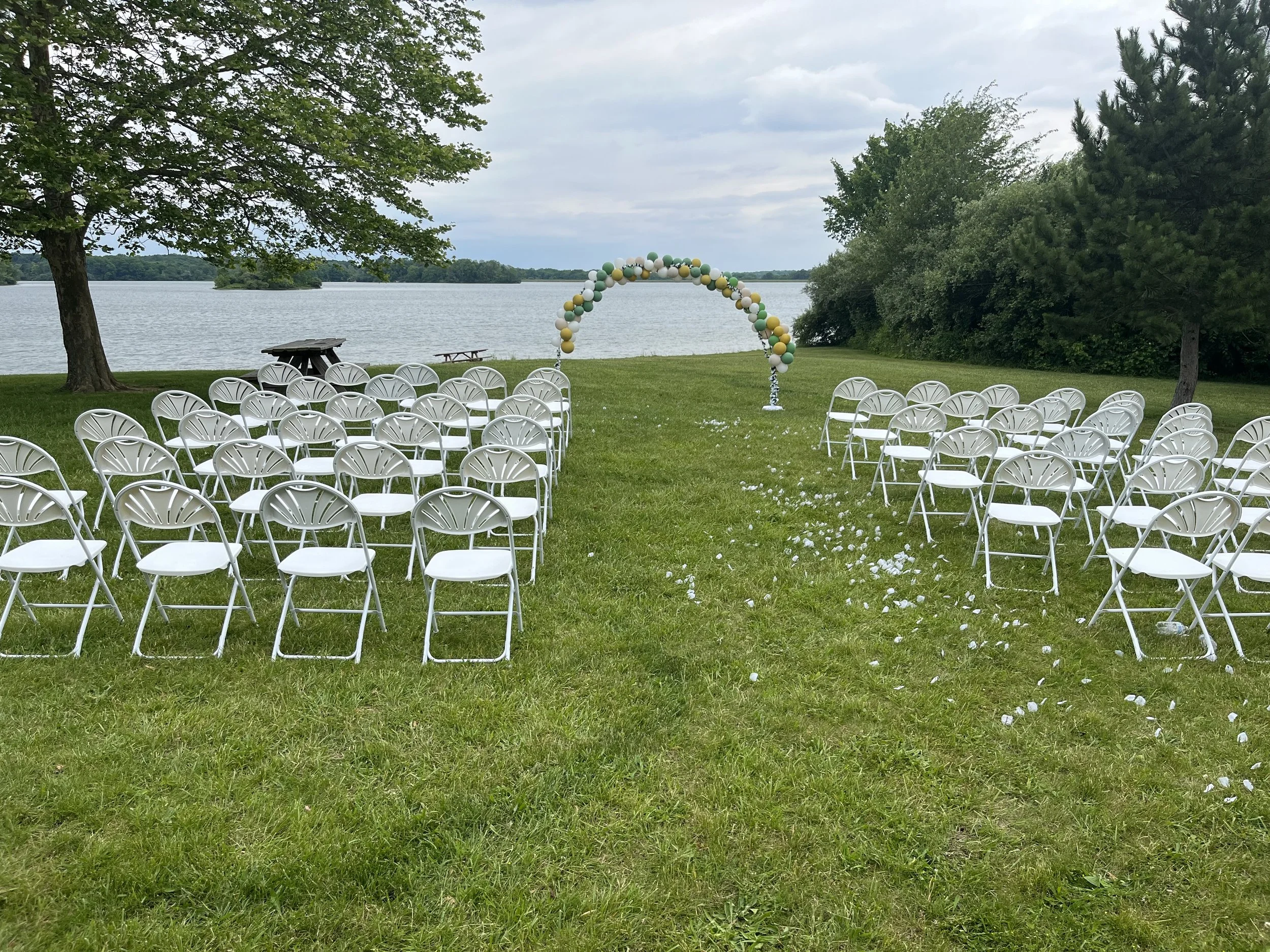 Indianapolis White Fanback Chair Rentals — Indianapolis Tent Rentals
